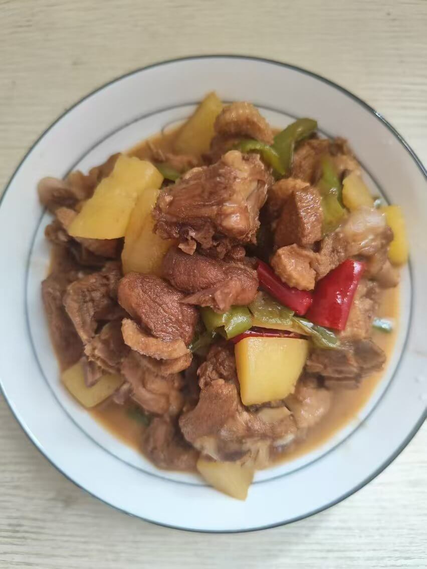 土豆炖鸭肉