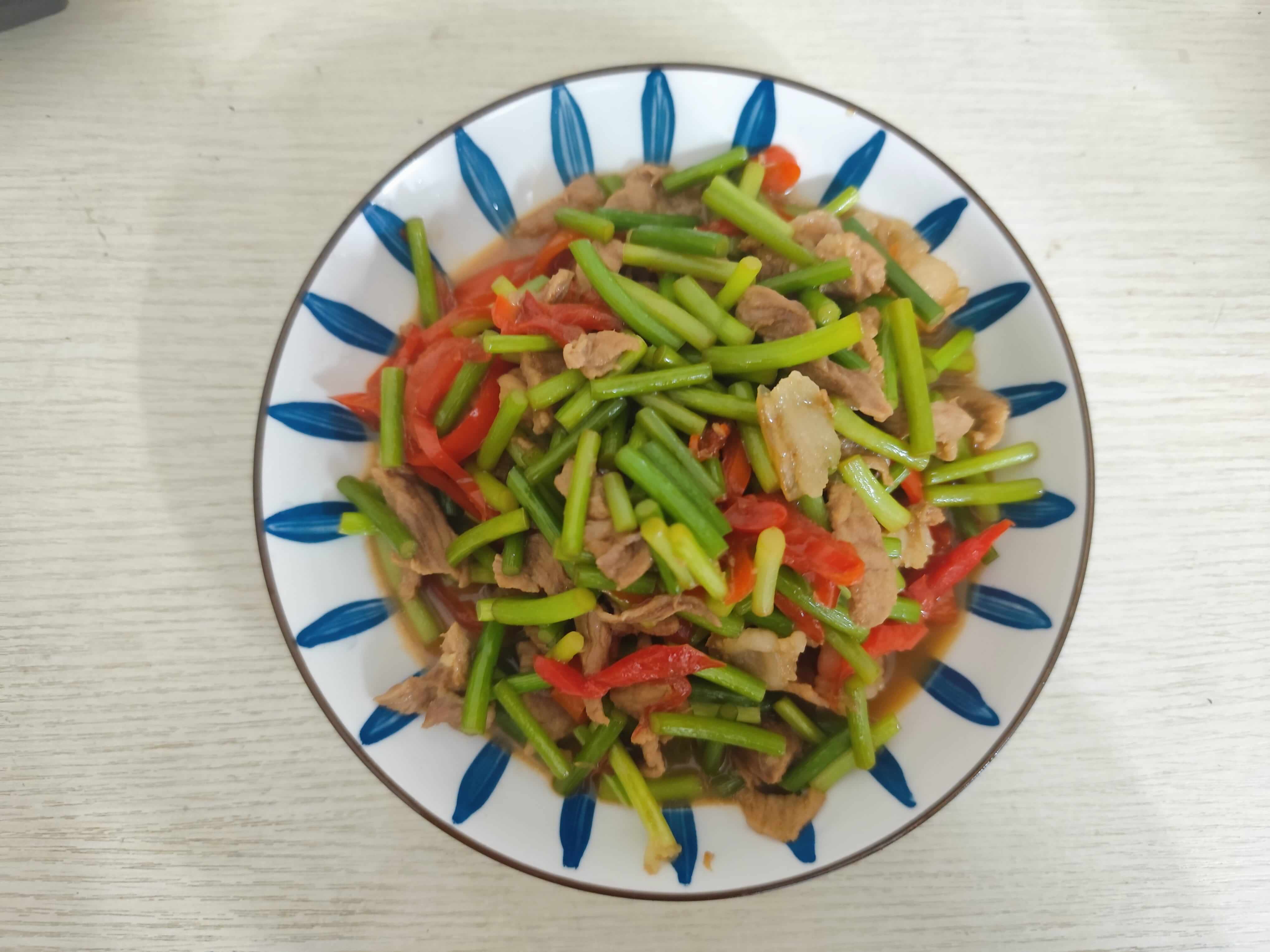 蒜苔炒肉